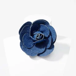 Shop Balaboosté Choker fleur en jeans