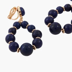 Flash Sale Balaboosté Clips d'oreilles pierre Lapis Lazuli