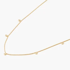 Discount Balaboosté Collier 5 pierres zirconium Argent Garanti Silver Idol