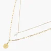 Best Sale Balaboosté Collier 2 rangs Acier Inoxydable - doré