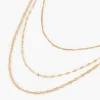 Fashion Balaboosté Collier 3 rangs acier inoxydable