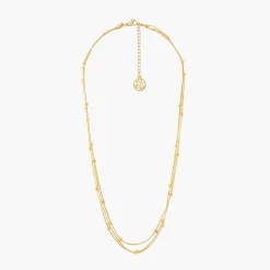 Outlet Balaboosté Collier 3 rangs chaine avec boules en acier