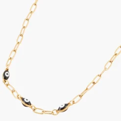 New Balaboosté Collier acier inoxydable avec perles œil