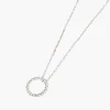 Clearance Balaboosté Collier anneau strass Argent Garanti Silver Idol