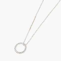 Clearance Balaboosté Collier anneau strass Argent Garanti Silver Idol