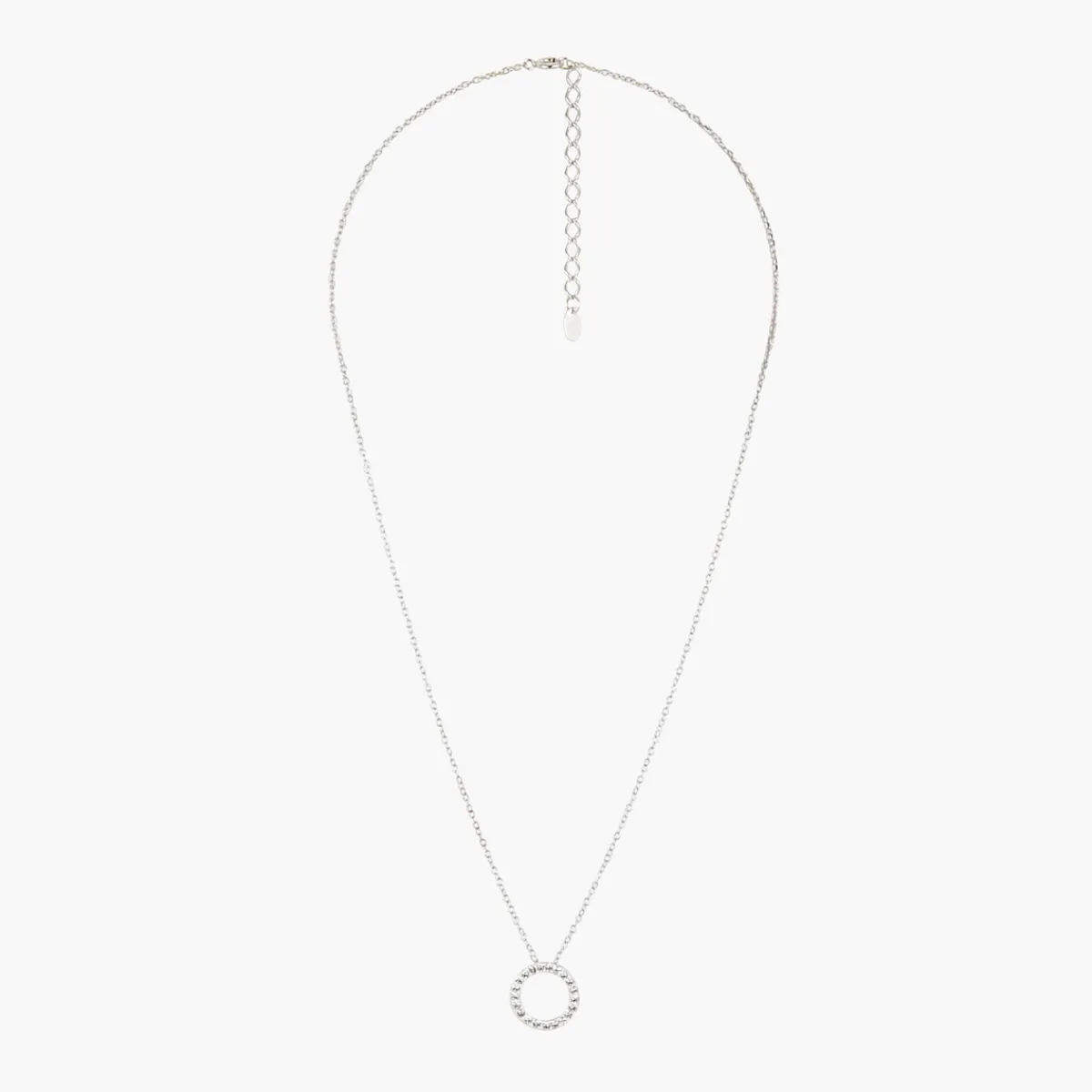 Clearance Balaboosté Collier anneau strass Argent Garanti Silver Idol