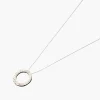 Outlet Balaboosté Collier anneau zirconium Argent Garanti