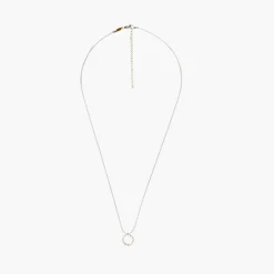 Outlet Balaboosté Collier anneau zirconium Argent Garanti