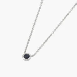 Store Balaboosté Collier Argent Garanti et Saphir