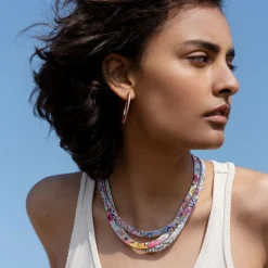 Store Balaboosté Collier chaine serpent Balagane à imprimé floral