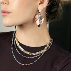 Store Balaboosté Collier chaine serpent Balagane à imprimé floral