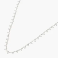 New Balaboosté Collier chaîne à pampilles argenté
