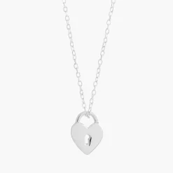 New Balaboosté Collier coeur cadenas Argent Garanti
