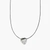 Store Balaboosté Collier coeur Oxyde de Zirconium Argent Garanti