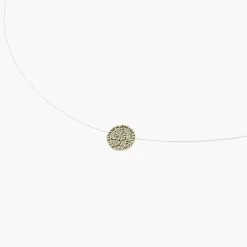 Hot Balaboosté Collier disque zirconium Argent Garanti
