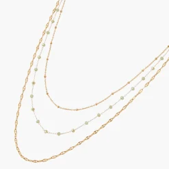 Discount Balaboosté Collier multirang à perles Acier Inoxydable