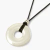 Online Balaboosté Collier pendentif disque argenté