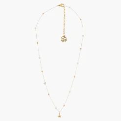 Online Balaboosté Collier perles et gingko Acier Inoxydable