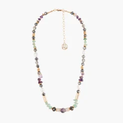 Shop Balaboosté Collier pierres et perles facettées