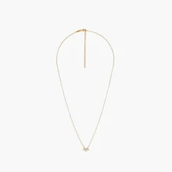 Store Balaboosté Collier pétales zirconium Argent Garanti