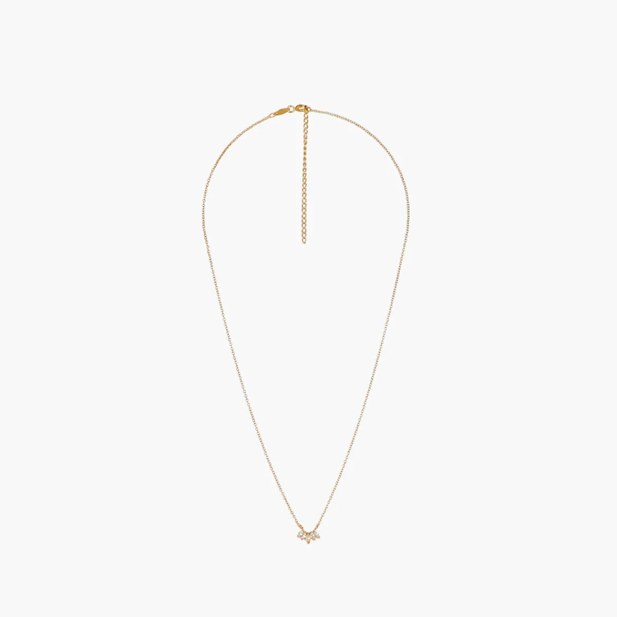 Store Balaboosté Collier pétales zirconium Argent Garanti
