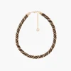 Sale Balaboosté Collier tube perles de rocailles et strass