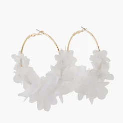 Cheap Balaboosté Créoles à fleurs blanches