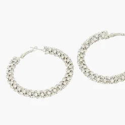 Flash Sale Balaboosté Créoles à strass argentées