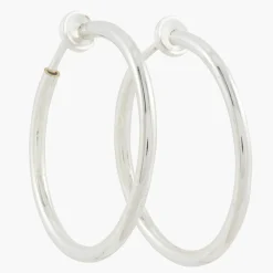 Clearance Balaboosté Créoles argentées à piston 29 mm