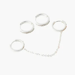 Flash Sale Balaboosté Créoles avec chaine Silver Touch