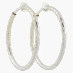 Fashion Balaboosté Créoles piston ciselées 40 mm