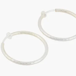 Fashion Balaboosté Créoles piston ciselées 40 mm