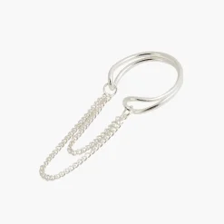 Cheap Balaboosté Earcuff double chaîne Argent Garanti