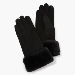 Discount Balaboosté Gants effet suédé noir