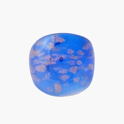 New Balaboosté Grosse bague en verre bleue
