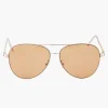 Hot Balaboosté Lunettes de soleil aviateur métallisées