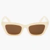 Sale Balaboosté Lunettes de soleil Rectangulaire beige