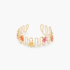 Shop Balaboosté Manchette zigzag et fleurs