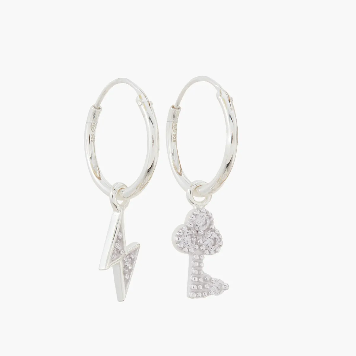 Cheap Balaboosté Mini-créoles charms dépareillées Argent Garanti