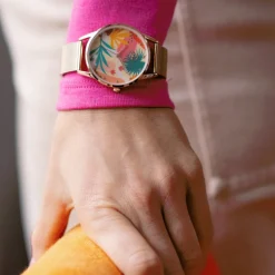 Hot Balaboosté Montre imprimée - doré et multicolore