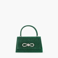 Flash Sale Balaboosté Petit sac à main vert à paillette avec noeud