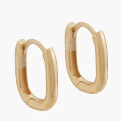 Cheap Balaboosté Petites créoles rectangles Argent Garanti