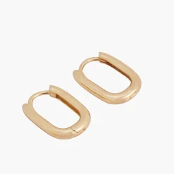 Cheap Balaboosté Petites créoles rectangles Argent Garanti