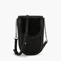 Flash Sale Balaboosté Pochette de téléphone noire à sequins