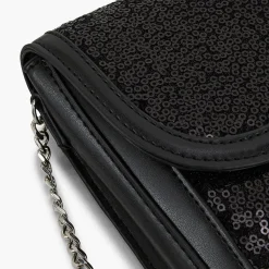 Flash Sale Balaboosté Pochette de téléphone noire à sequins