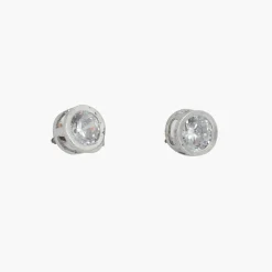Best Balaboosté Puces d'oreilles Argent Garanti et zirconium - argenté