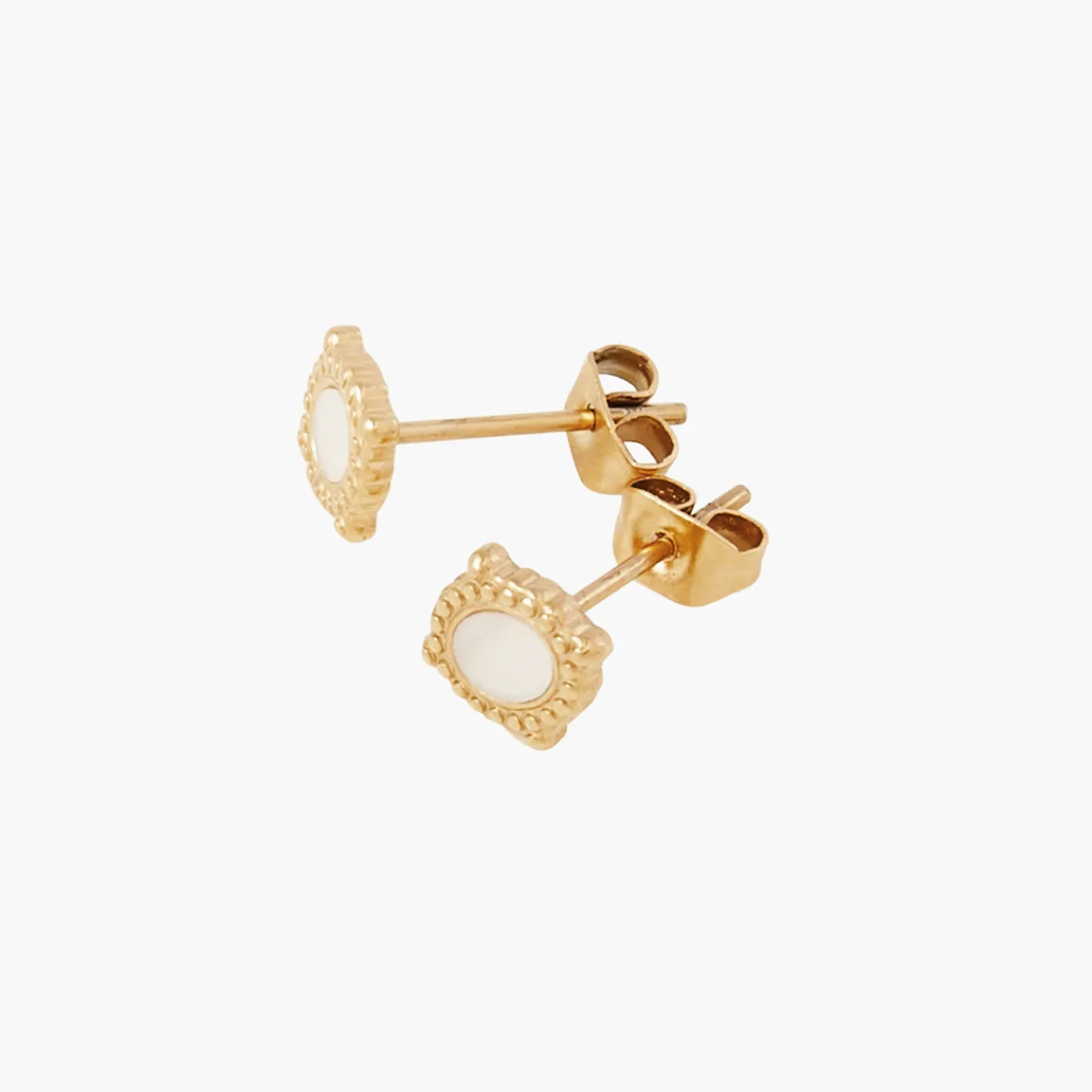 Clearance Balaboosté Puces d'oreilles effet nacre Acier Inoxydable