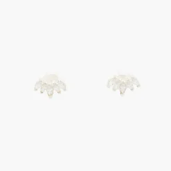 New Balaboosté Puces d'oreilles pétales Argent Garanti
