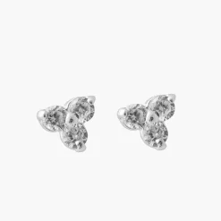 Hot Balaboosté Puces d'oreilles pyramide Argent Garanti