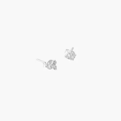 Hot Balaboosté Puces d'oreilles pyramide Argent Garanti